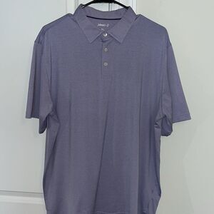 Light Purple Johnnie O Performance Casual Poly/Spandex Golf Polo Shirt XL
